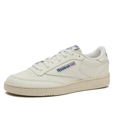 Imagem de Reebok Tênis masculino Club C 85 Vintage, Giz/Giz/Cobalto Clássico, 8.5