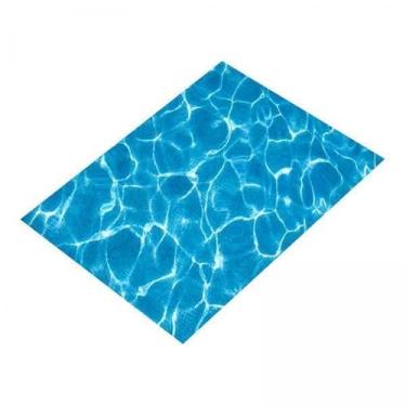 Imagem de Generic 3x Adesivo de Onda Ondulada de água Faça Você Mesmo Imitação de Paisagem Aquática Decoração Adesivo de Parede Decalque Decorativo para Restaurantes Ri