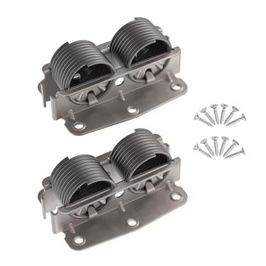 Imagem de UNIQANTIQ HARDWARE SUPPLY Molas reclináveis de plataforma ou molas para cadeira de balanço - 13 cm de comprimento x 9 cm de largura - um par - peças de reposição para cadeira reclinável - CP2-S