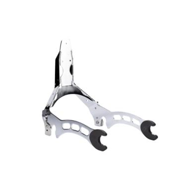 Imagem de Indian Motorcycle Sissy Bar 30,5 cm para passageiros, cromado, aço, compatível com Scout, Scout Sixty Models e mais, tecnologia de liberação rápida, fácil instalação, para conforto e suporte - 2880232