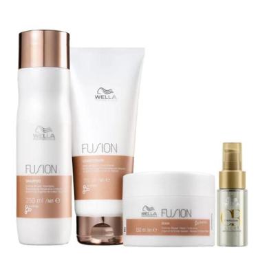 Imagem de Wella Fusion Sh 250ml + Cond 200ml + Masc 150ml + Oleo Light 30ml - We
