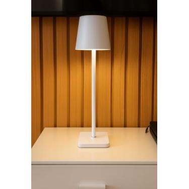 Imagem de Luminária Abajur de Mesa LED Dimerizável Portátil Sem Fio Recarregável Luz Ajustável Quente e Fria Touch, Design Moderno Ideal para Quarto Escritório e Iluminação Ambientes Decorativos - WDG COMÉRCIO