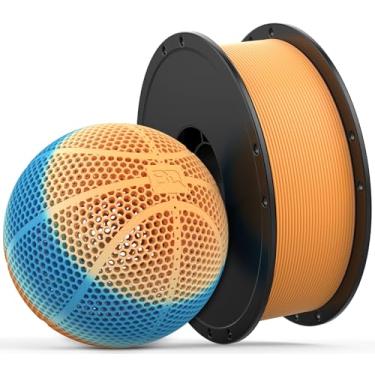 Imagem de Filamento flexível para impressora 3D BIQU PLA-HR especificamente para impressão de bolas de basquete sem ar, carretel de 1,75 mm 1 kg (1 kg), filamento de cor tripla para a maioria das impressoras 3D