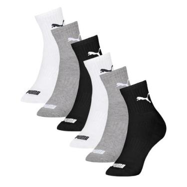 Imagem de Meia Puma Cano Médio Masculina 4530 C/6, Sortido, 39-43