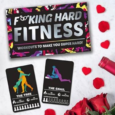 Imagem de Gift Republic F*cking Hard Fitness Fitness Cards Multicolor 5.51 x 3.15 x 0.98 inches
