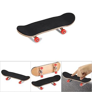 Imagem de Haofy Fingerboards de Skate de Dedo Mini Braço de Braço de 5 Camadas de Madeira Com Rodas de Rolamento Totalmente Fechadas para Adultos Crianças Alívio do Estresse (Vermelho)