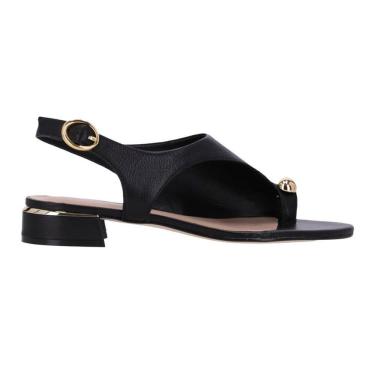 Imagem de Sandália Luz da Lua Aplique Salto Baixo