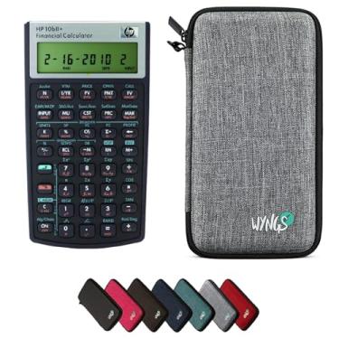 Imagem de HP 10B II Plus/HP10BII+ Calculadora científica financeira + capa protetora WYNGS cinza claro
