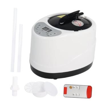 Imagem de Fenteer Vaporizador de sauna 3L com controle remoto, temporizador, display, gerador de vapor de grande capacidade, panela de vapor para dormitório de hotel,
