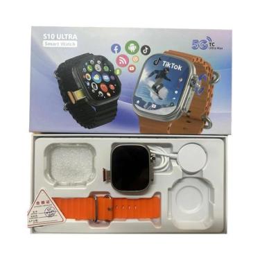 Imagem de Smartwatch 4G 5G LTE S10 Ultra 180 graus Câmera Rotativa GPS WiFi SIM 