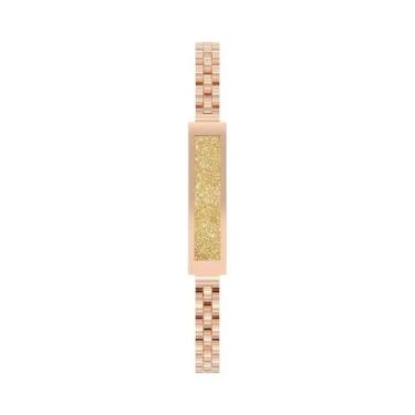 Imagem de Pulseira Inteligente LIGE Para Mulheres Em Ouro E Prata Com Monitor De