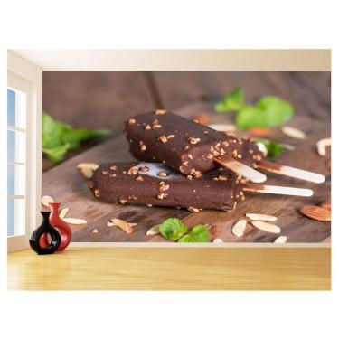 Imagem de Papel De Parede Alimentos Sorvete Palito Choco 3,5M Al386