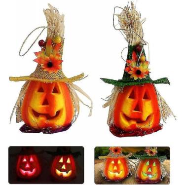 Imagem de Expositores de enfeites de férias lanterna de abóbora de bolha de hall