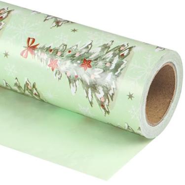 Imagem de Papel de embrulho de Natal reversível WRAPAHOLIC 43x10m