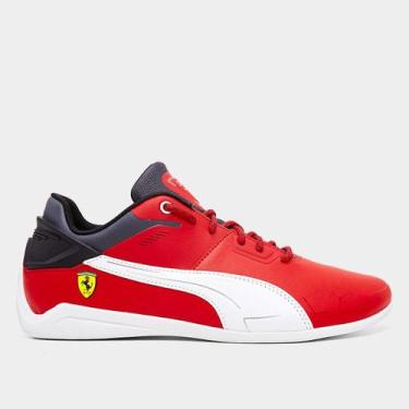 Imagem de Tênis Puma Ferrari Drift Cat Delta, Vermelho, Branco, 42