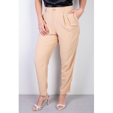 Imagem de Calça reta feminina alfaiataria 51178 - Fluffy, Bege, M