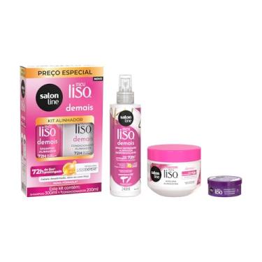 Imagem de Kit Meu Liso Demais com Máscara, Defrizante e Balm Antifrizz