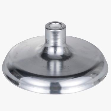 Imagem de FRF FLAG Suportes de piso para mastro de bandeira interno, suporte de bandeira interno de alumínio prateado, bolsa com base, base de mastro de bandeira para mastro de bandeira de 1,3 polegadas, 1,1 e