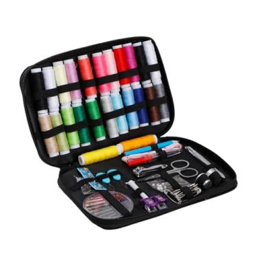 Imagem de MotiveTech Kit de costura de viagem - Suprimentos de costura de emergência - Itens essenciais de viagem para avós iniciantes
