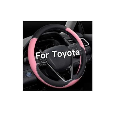 Imagem de OHHMNKK Capa de volante para Toyota 4 Runner Tacoma Sequoia Trndra Sienna Grip de volante (rosa)