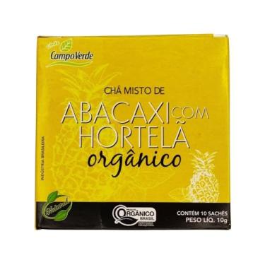 Imagem de Chá Abacaxi com Hortelã Orgânico Sachês Campo Verde