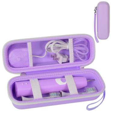 Imagem de Estojo de viagem para escova de dentes GWCASE Purple Hard EVA 22x7x7cm