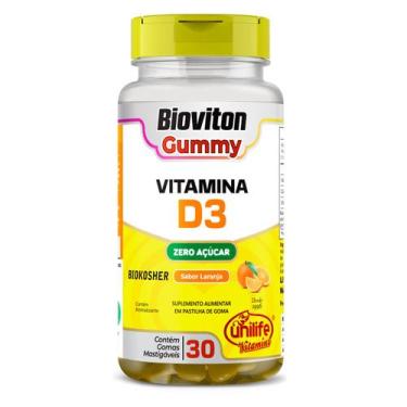 Imagem de Gummy Vitamina D3 Laranja 30 gomas - Unilife