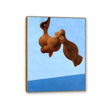 Imagem de Pôster Max Ernst Monumento aos Pássaros Reproduções de Pinturas Famosas Surrealismo Arte de Parede Tela Max Ernst Decoração de Parede para Presentes de Sala de Estar 80 x 60 cm (32 x 24 polegadas