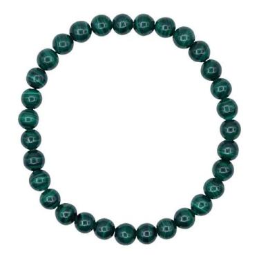 Imagem de Pulseira de miçangas de malaquita natural de 4 mm para mulheres - yiwe