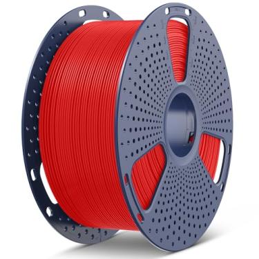Imagem de SUNLU Filamento de impressora 3D 3KG PLA+2.0, carretel grande PLA+ filamento 1,75 mm, mais resistente e forte, precisão dimensional +/-0,02 mm, 3 kg (6,6 lbs)/1 carretel, vermelho