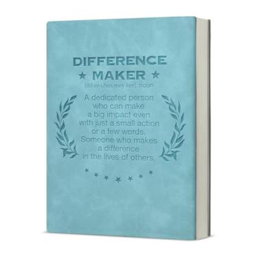 Imagem de KSFFWQIN Diário de caderno Difference Maker, presente de agradecimento para colegas de trabalho, mentor, líder, chefe, professor, diário de redação de definição de criador de diferenças