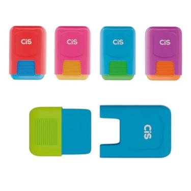 Imagem de Borracha Escolar Club CiS com Case de Proteção Colorido