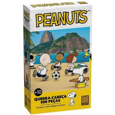 Imagem de Quebra-Cabeça 500 Peças Peanuts Praia - Grow