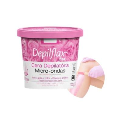 Imagem de Cera de Microondas para Depilação Corporal Buço Axila e Virilha Rosas 