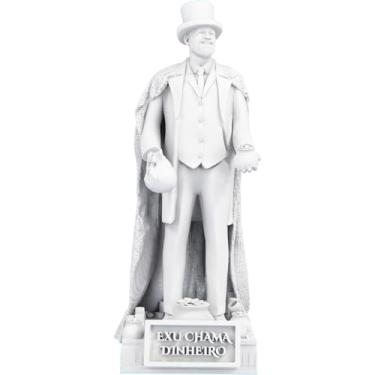 Imagem de Estátua Exu Chama Dinheiro Umbanda Candomblé (Cor Mármore)