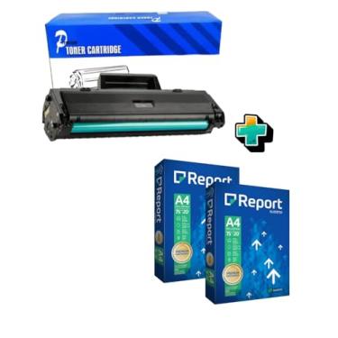 Imagem de Kit 2 Toner 105a W105a 107a 107w 135a - Com Chip, Compatível, até 1000 impressões, black, preto.