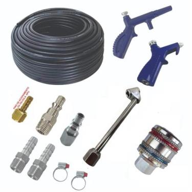 Imagem de Mangueira Compressor Caminhoneiro 10 Mts Eng Rápido Bicos - AT