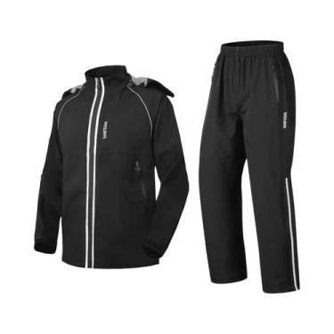 Imagem de Conjunto De Capa De Chuva E Calça Impermeável Unissex Para Motocicleta