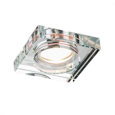 Imagem de 8 Spot Cristal Gu10 Espelhado Embutir Quadrado Mr16 Ac593