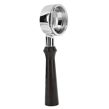 Imagem de Cryfokt Filtro Sem Fundo do Punho da Liga de Alumínio Durável do Portaffiter café de 58mm para Expobar, Fácil de Usar para Entusiastas café (F Sândalo)