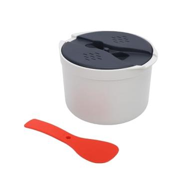 Imagem de Dpofirs Panela de Arroz de Micro-ondas a Vapor, Panela de Macarrão de Micro-ondas Com Filtro, Conjunto de Panelas de 2L para Macarrão, Legumes, Arroz, Quinoa, Aveia