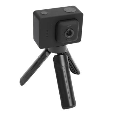 Imagem de Akozon Câmera de Polegar 1080P FHD Grande Angular 128GB à Prova de água Anti Vibração Dividida Câmera de Ação de Polegar Com tripé para Atividades Ao Ar Livre (Preto)