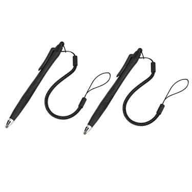 Imagem de 2 canetas Stylus, tela sensível ao toque, capacitiva, caneta de desenho, escrita e mangueira de mola para celular, tablet, PC, enviar mensagens, jogos, desenhar, imagens
