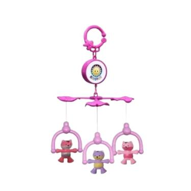 Imagem de Móbile Musical 2 Em 1 Para Berço E Carrinho, Caixa Musical A Corda Com Canções De Ninar E Bichinhos Coloridos