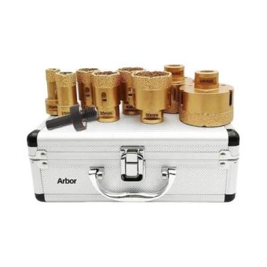 Imagem de Conjunto De Brocas De Diamante M14 Com 9 Peças Para Pedra, Granito, Vi