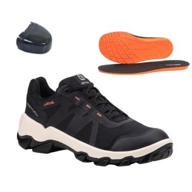 Imagem de Sapato de Segurança Hybrid Smart Black Estival Preto HB30003S1 Bico Co