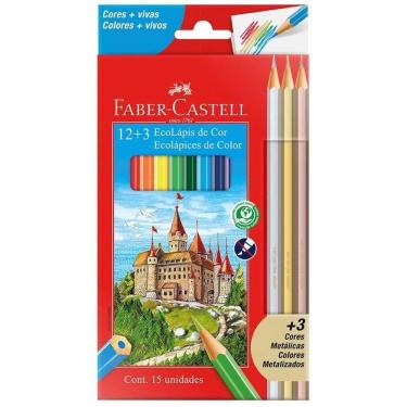 Imagem de Lápis De Cor 15 Cores Faber Castell