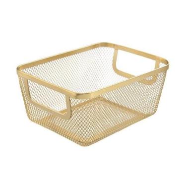 Imagem de Cesto Organizador Home Style Mesh, DOURADO, 31 cm