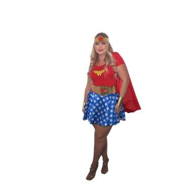 Imagem de Fantasia Mulher-maravilha Aniversários Ensaios Fotográficos - NoBrand,