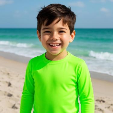 Imagem de Camiseta Térmica Proteção UV Original Segunda Pele Manga Longa Solar Infantil PLT 351-Unissex